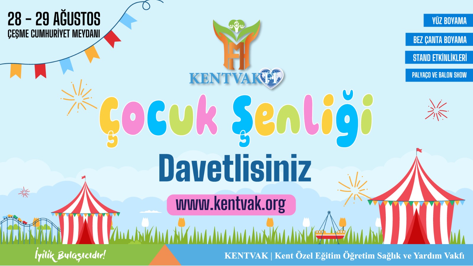 Kentvakfı Çocuk Şenliği’ne Davetlisiniz 🌈